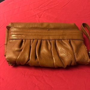Tan wristlet